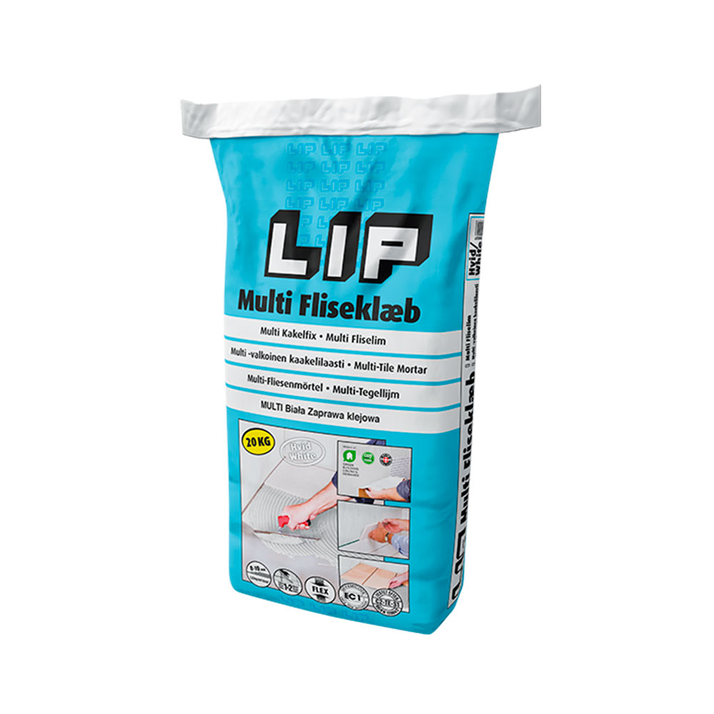 Multi Flislim Hvit 20 kg